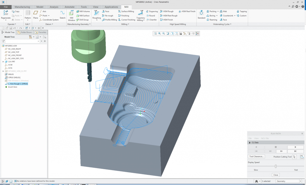 Creo Mold Machining