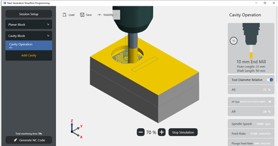 ModuleWorks touch-screen on-control programming