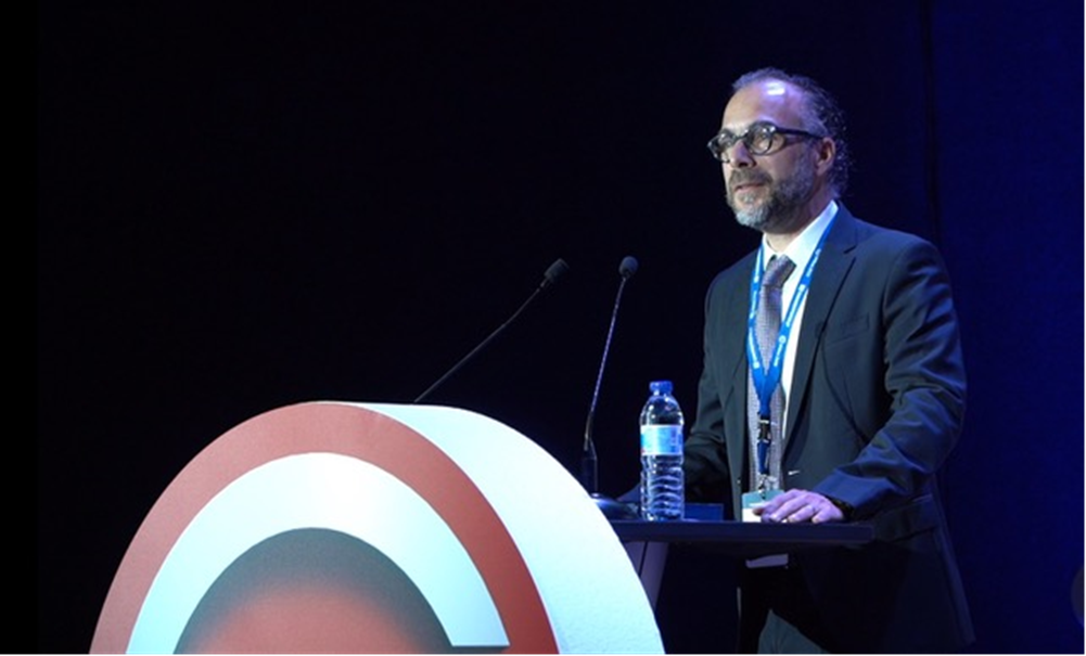 Dr. Yavuz Murtezaoglu, founder of ModuleWorks, being honored with the CIRP Pierre Nicolau Award at the General Assembly in Bilbao, Spain, for his pioneering work in software-based production engineering.