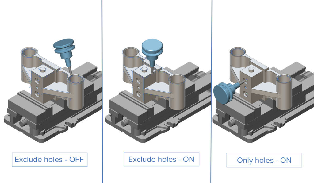 Deburring - Exclude Holes and Vertical Edges