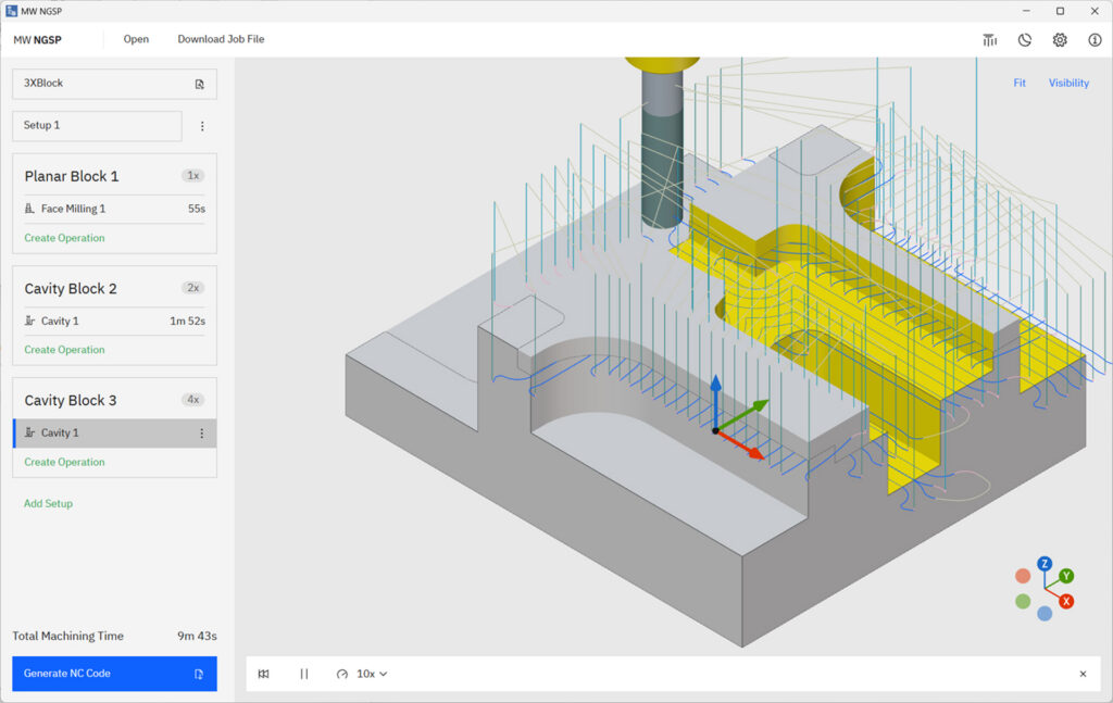 NGSP - Built-In Simulation and Toolpath Verification